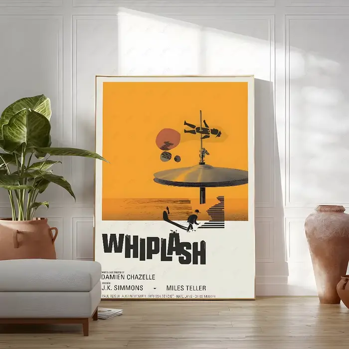 Affiche de Film classique W-WhiplAshs, peinture artistique murale, étude, décoration nordique pour l