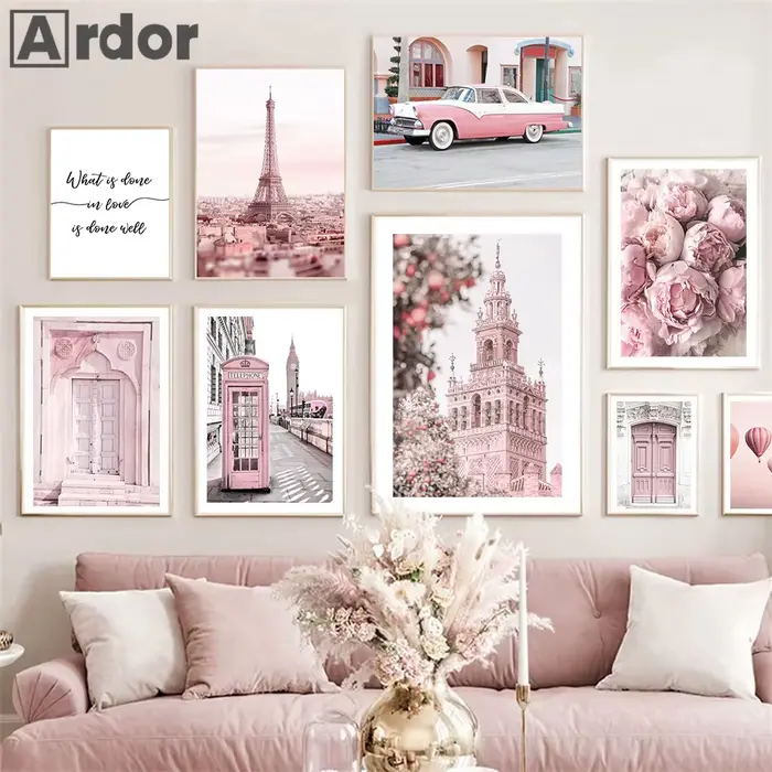 Peinture sur toile d'art de tour de Paris