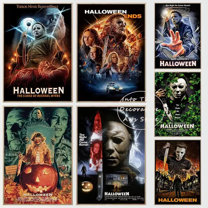 Affiches de films d'horreur classiques d'Halloween Michael Myers