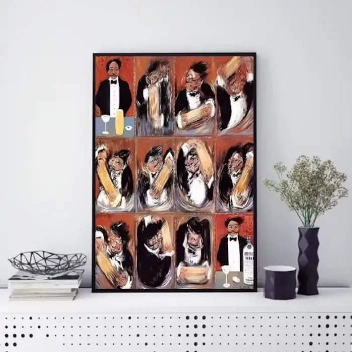 Affiche murale imprimée The Making of The Perfect Martini Guy Buffet