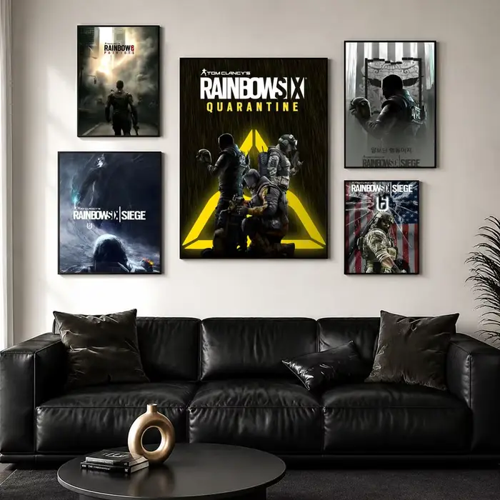 Autocollant d'affiche de jeu Tom C-Clancys R-Rainbow Six Siege