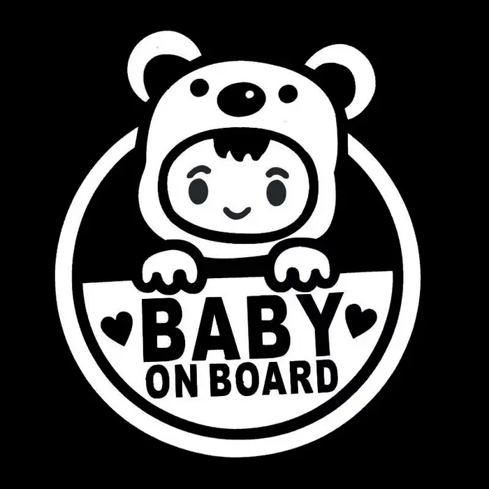 Autocollant de Moto bébé à bord, panneau de sécurité, autocollant automobile drôle JDM en vinyle, style de voiture pour yamaha suzuki