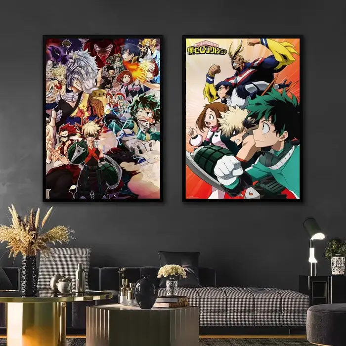 Affiche de dessin animé japonais My-Hero-Academia