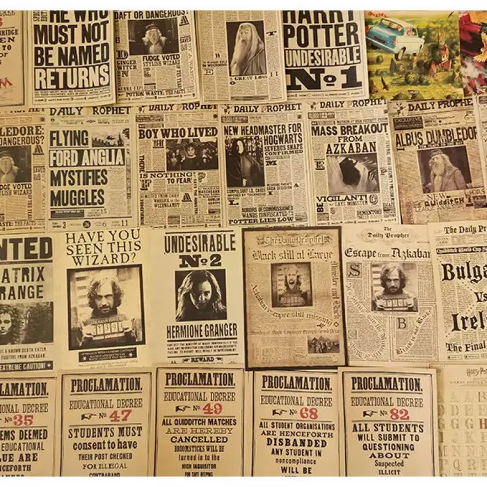 Films et série TV, affiches Vintage en papier Kraft