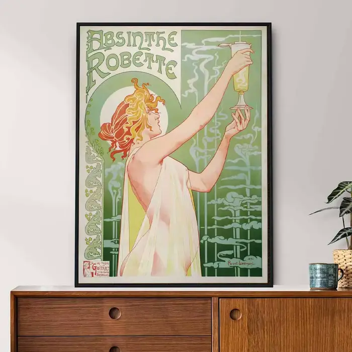 Affiche rétro d'art Nouveau