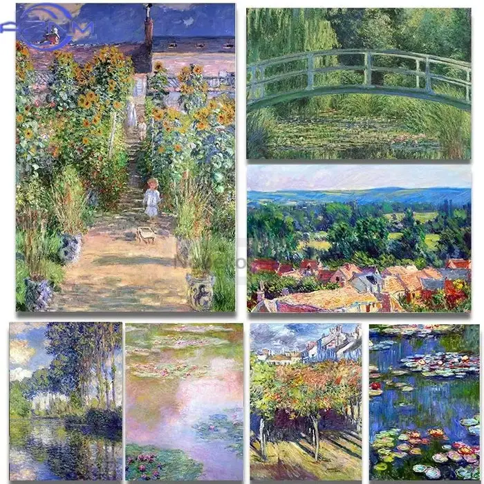 AZNM Claude Monet Affiche d'art impressionniste