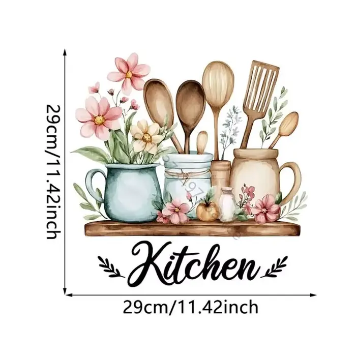 Autocollants décoration murale avec citations cuisine