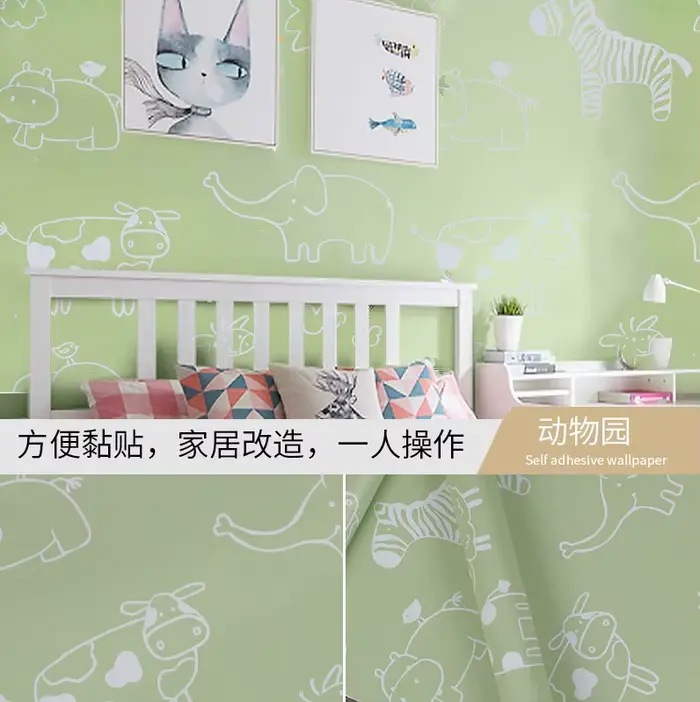 ‌ Fonds d'écran décor à la maison-papier peint adhésif floral pastel pour mur, cloison écologique po