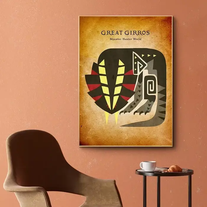 Peinture sur toile Vintage animée de jeu japonais