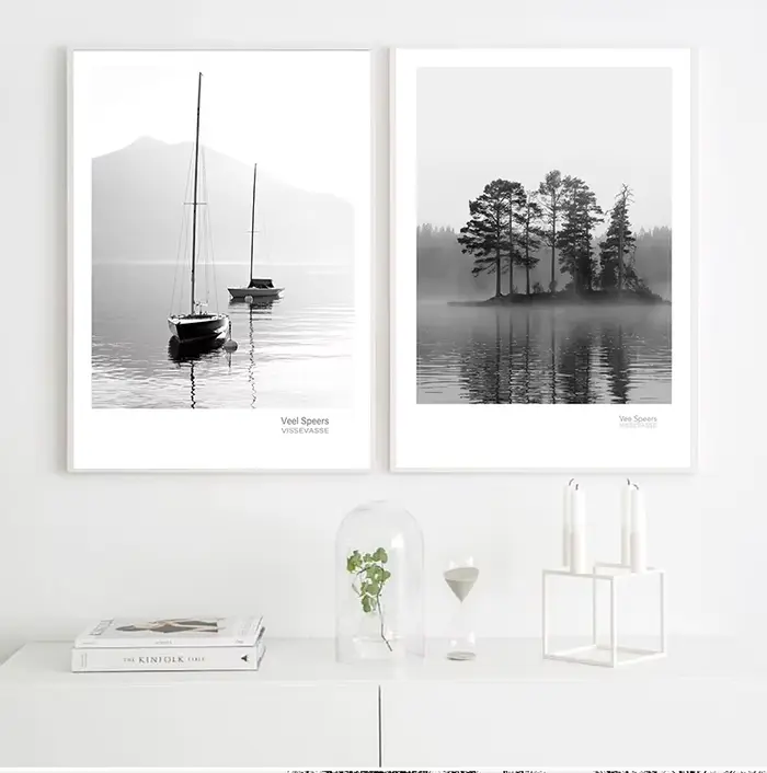Toile de paysage scandinave