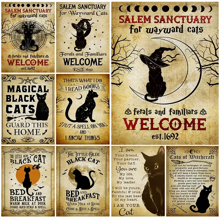 Affiche de règles de la maison de sorcière