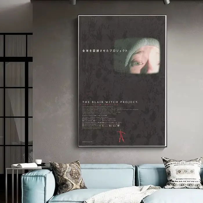 Affiche de film d'horreur vintage Motel Hell/Fright Night/Halloween, impression sur toile Chirashi japonaise, art mural classique des années 80