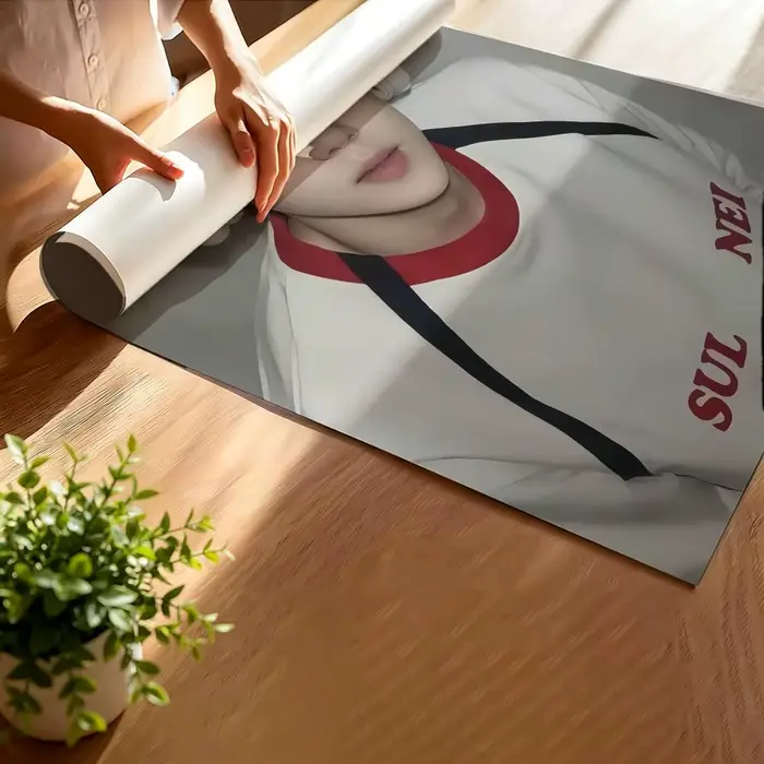 Affiche artistique autocollante du groupe de garçons EXO