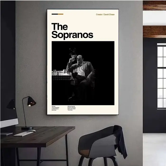 Impressions sur toile The Sopranos Tony with Pie-O-My Horse