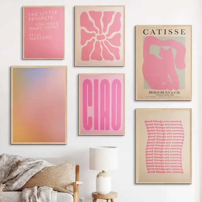 Affiche imprimée abstraite moderne et tendance