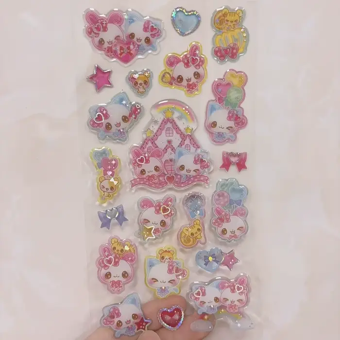 Autocollants décoratifs transparents rétro japonais Showa Heisei