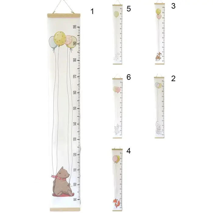 Tableau de croissance mural en bois pour bébé, décoratif, avec règle de mesure de la hauteur, autocollant mural amovible pour chambre d'enfant