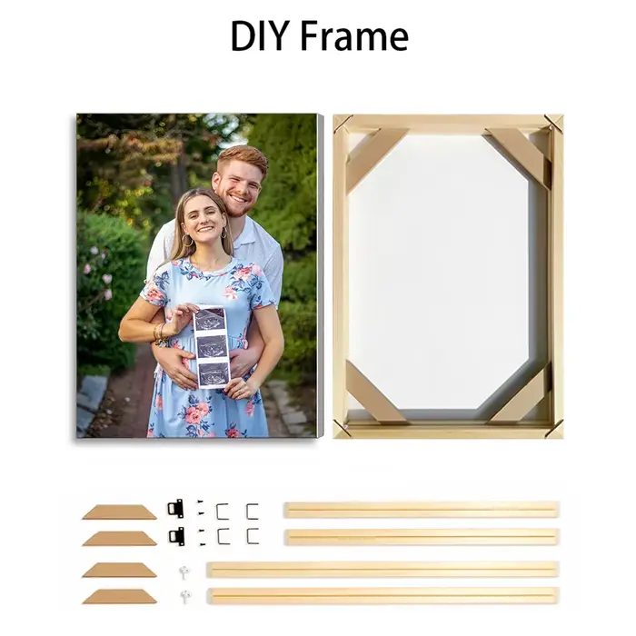 Affiche Photo personnalisée avec cadre en bois DlY