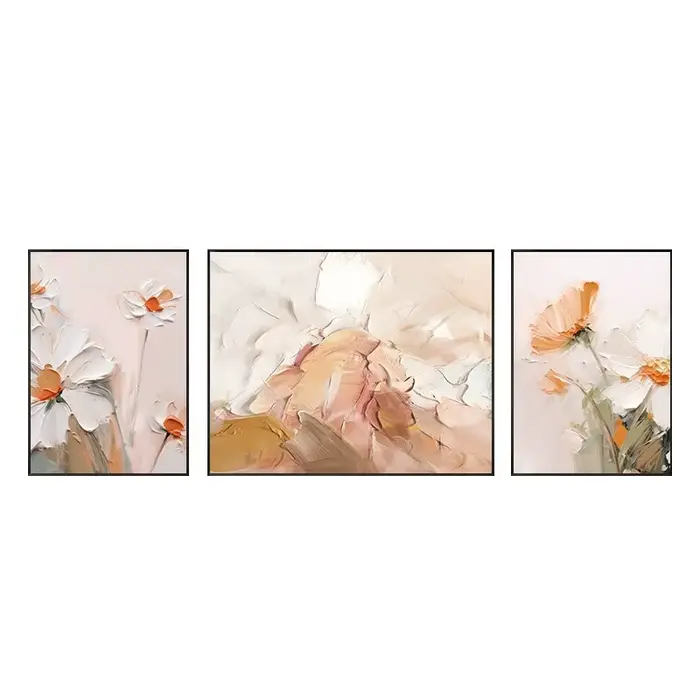 Toile abstraite, peinture à l'huile pure peinte à la main