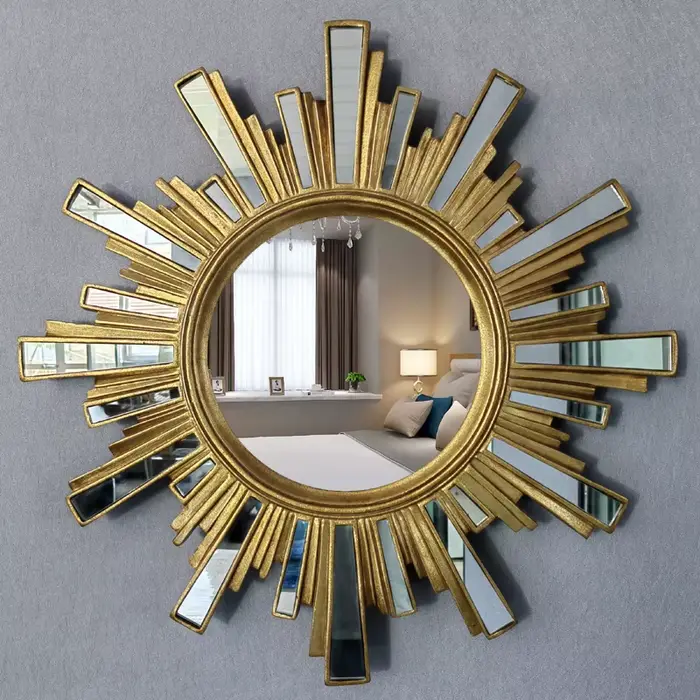 Salon luxe miroir Design esthétique européen Unique Xenomorph miroir Vintage irrégulier Espelhos Dec