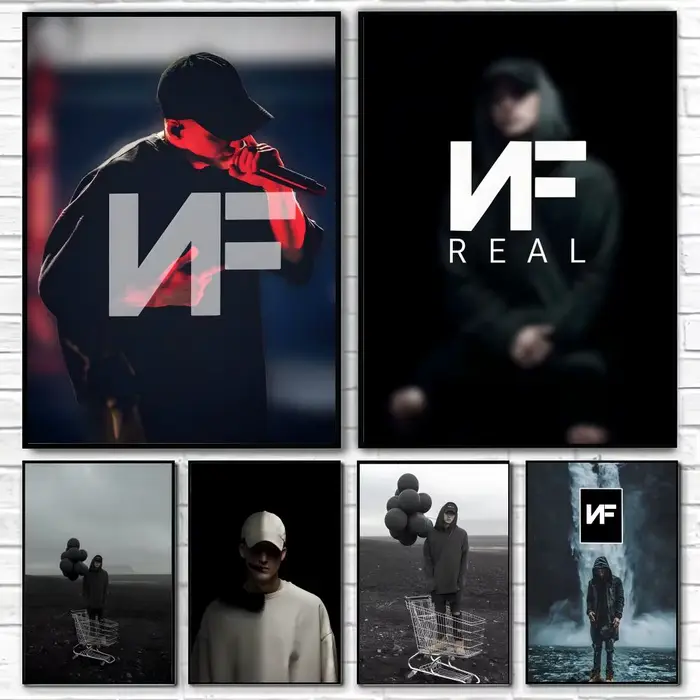 Affiche de chanteur rappeur N-NF