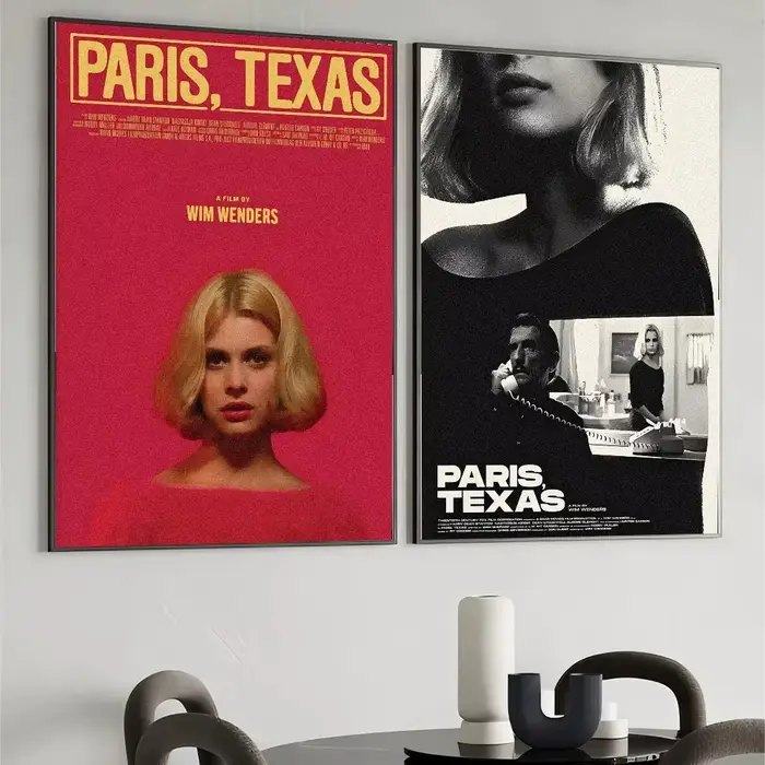 Affiche de film de route classique Paris Texas