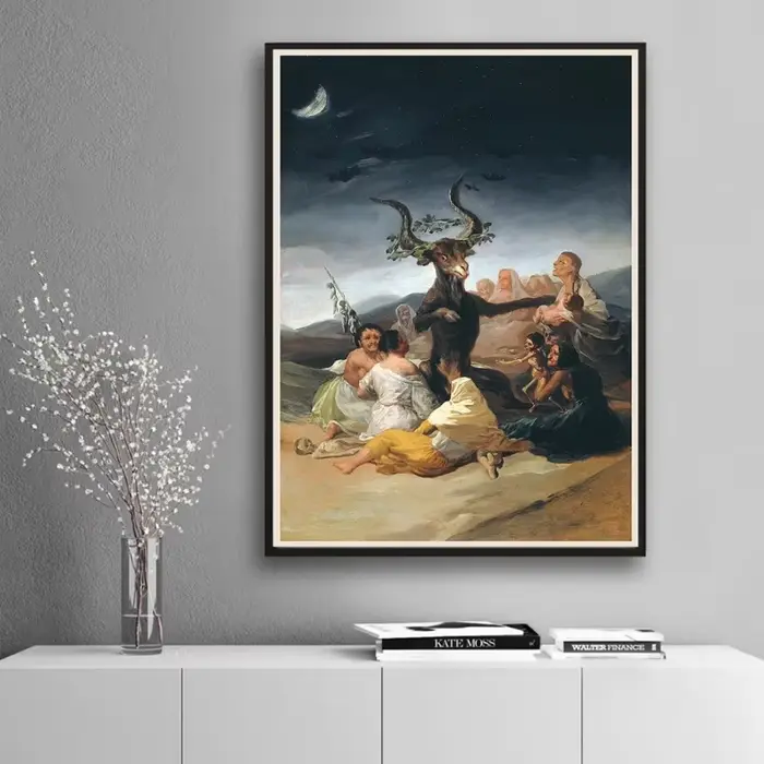 Affiche Vintage de Sabbat de Sorcières Francisco Goya