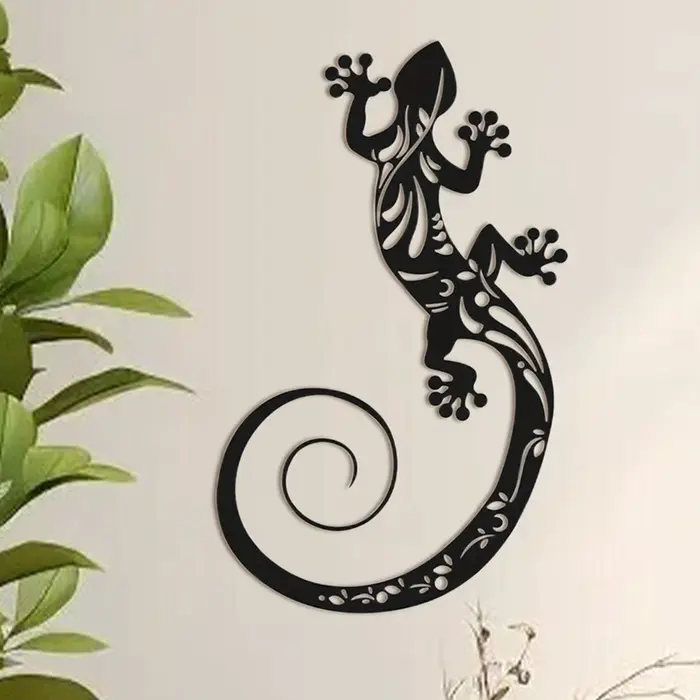 Décorations Gecko en métal