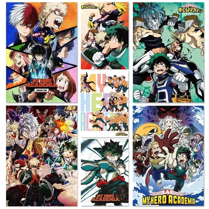 Affiche de dessin animé japonais My-Hero-Academia