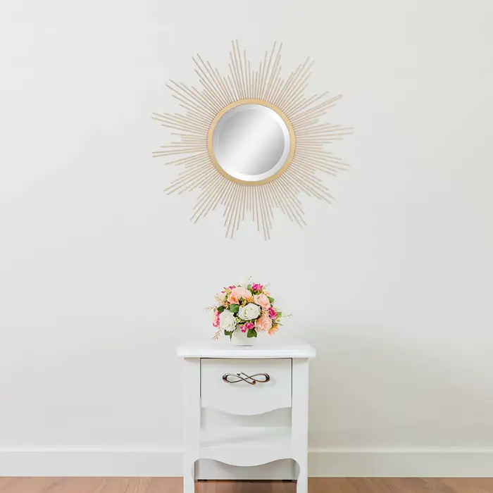 Miroir décoratif mural Sunburst magnifique