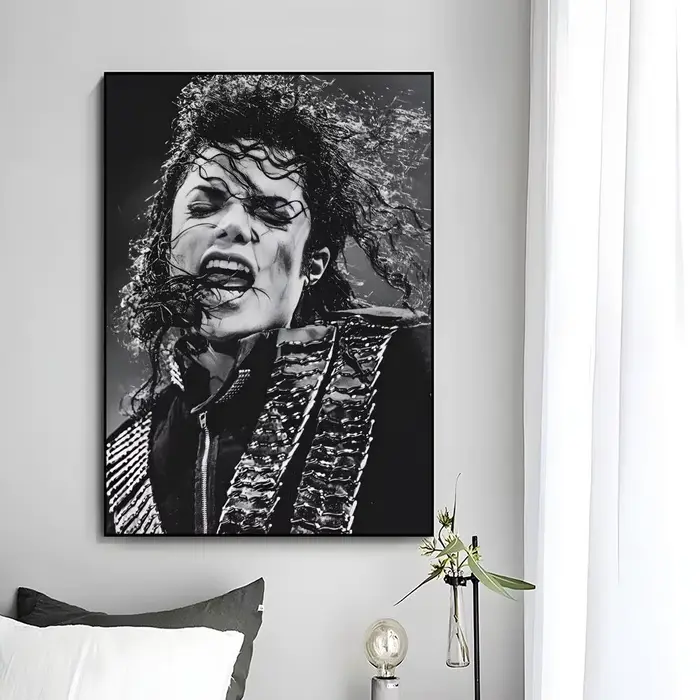Affiche murale du chanteur légendaire MJ Michael Jackson