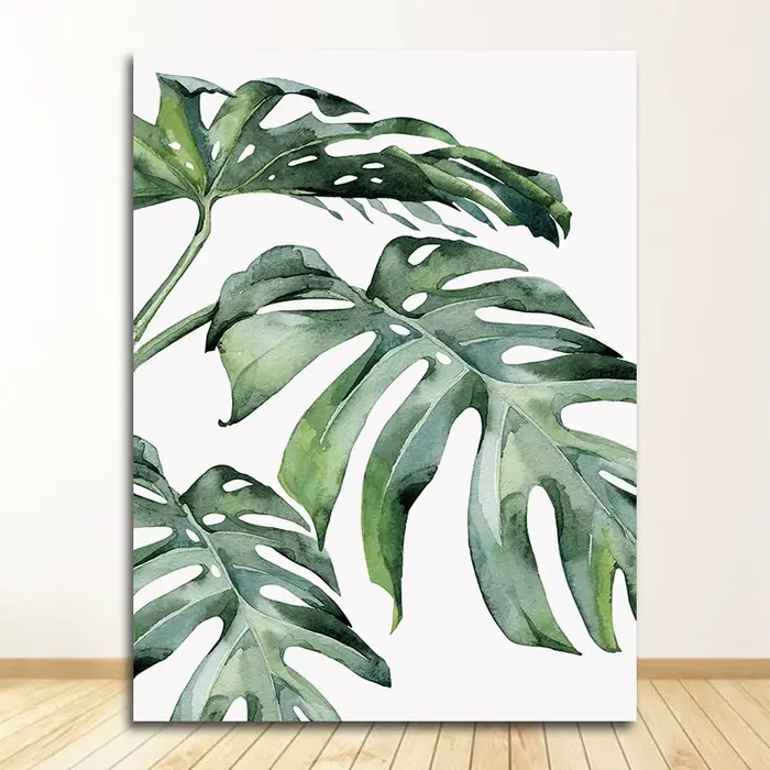 Affiche de plantes tropicales de style scandinave, art mural, coutumes pour le salon, décoration de 