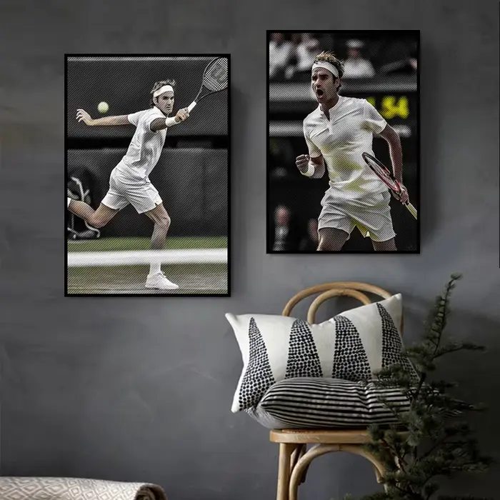 Affiche de tennis du monde pour décoration de chambre