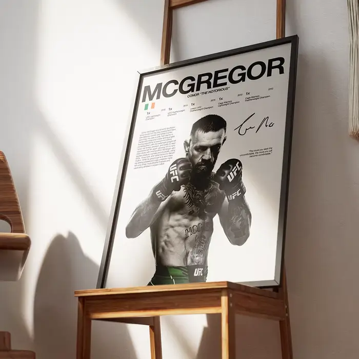UFC Fighter Legend Boxer Champion affiche Art imprime les passionnés de Mma intérieur mur Art décor 