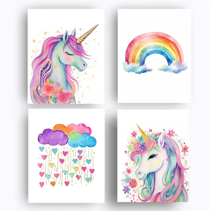 Art mural licorne, affiche de licorne imprimable
