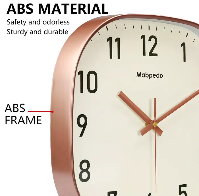 Horloge murale carrée à Quartz