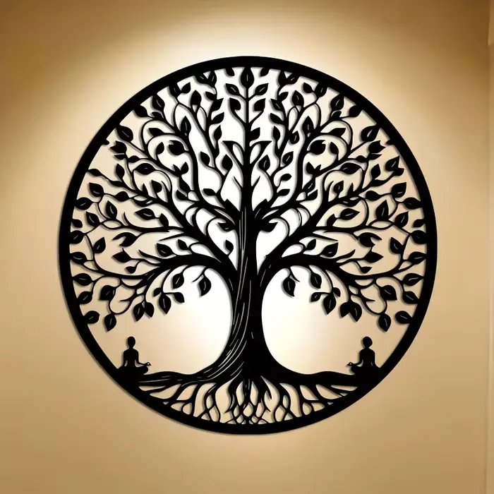 Décoration murale en métal Arbre de Vie