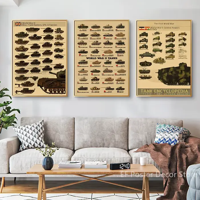 Affiche de char de la seconde guerre mondiale