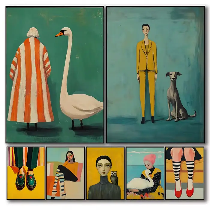 Affiches et tableaux sur toile colorés et tendance