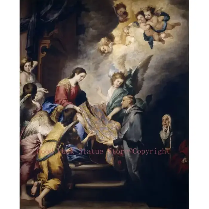 Maison église cathédrale décoration murale religion ART Madonna la vierge descente au récompense Sai