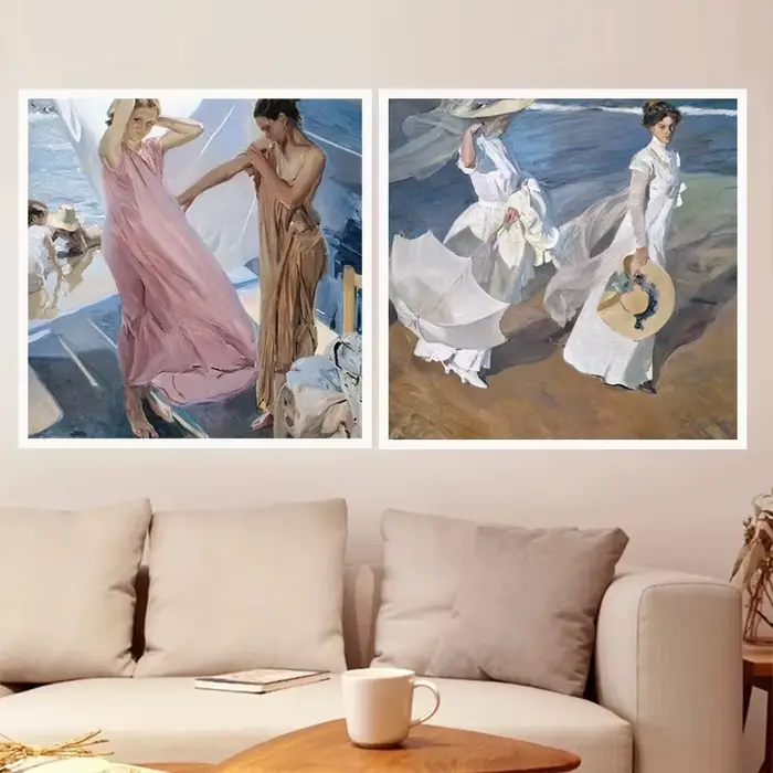 Promenade – affiche abstraite sur toile