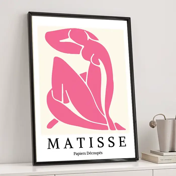 Affiche Murale Abstraite Bauhaus Géométrie Linéaire Matisse