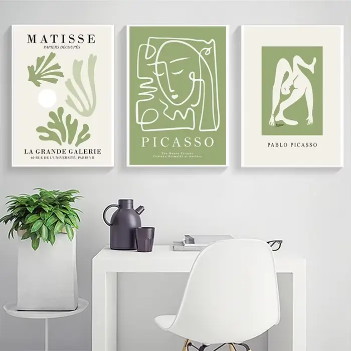 Affiche minimaliste Henri Matisse Picasso
