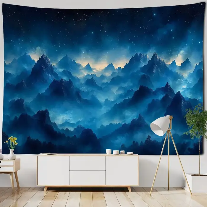 Salon Simple décoration moderne abstrait Mural Style bohème tapisserie paysage Art peinture tenture murale tissu