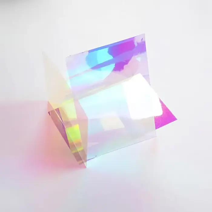 Panneau arc-en-ciel en plexiglas laser