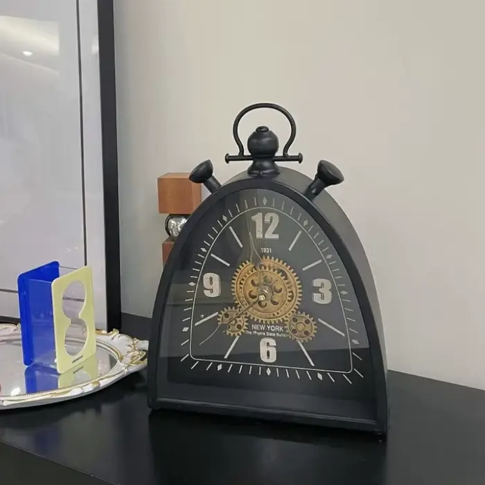 Horloge de Table Antique rétro en métal