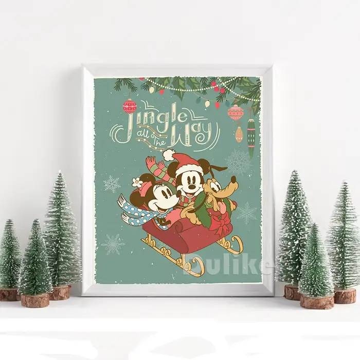 Christmas Print Canvas Poster