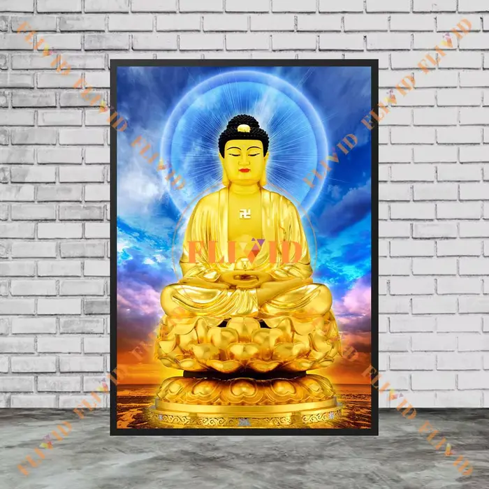 Monk Xuanzang Religion bouddhisme Maitreya bouddha affiche photos murales pour décor de salle d'église mur Art toile peinture sans cadre