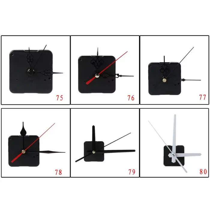 Mécanisme mouvement d'horloge murale à bricolage