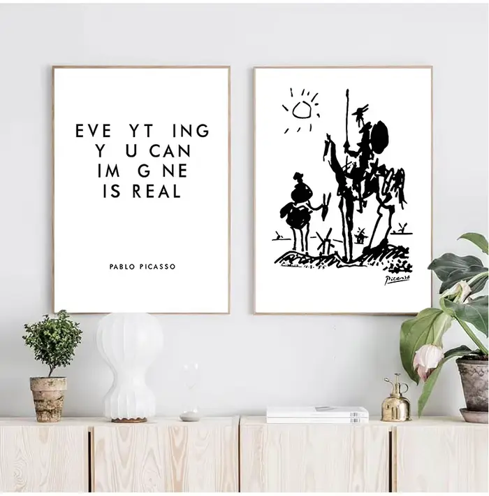 Impression sur toile de Don Quichotte